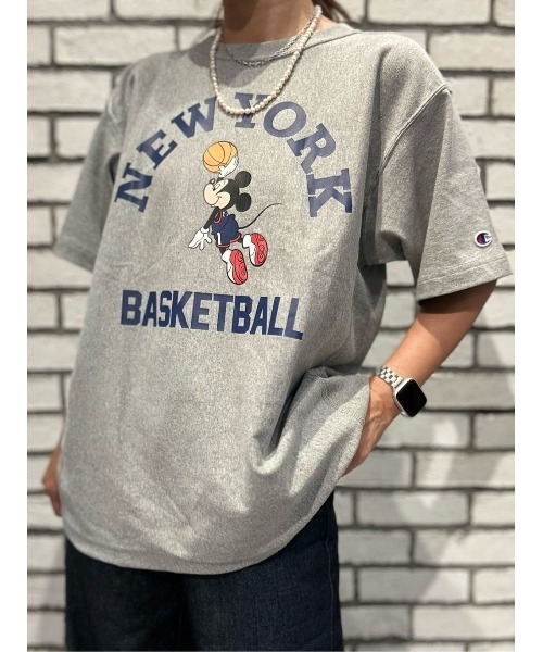 Champion(チャンピオン)の「【Champion】プリントリバースウィーブ(Tシャツ/カットソー・メンズ・ホワイト/ネイビー/グレー・M/L/XL)」の6枚目の写真