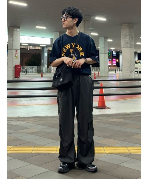 Champion(チャンピオン)の「【Champion】プリントリバースウィーブ(Tシャツ/カットソー・メンズ・ホワイト/ネイビー/グレー・M/L/XL)」の9枚目の写真