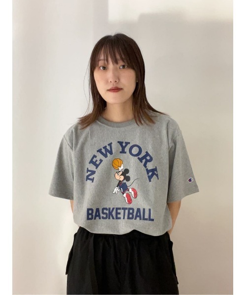Champion(チャンピオン)の「【Champion】プリントリバースウィーブ(Tシャツ/カットソー・メンズ・ホワイト/ネイビー/グレー・M/L/XL)」の5枚目の写真