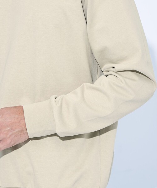 green label relaxing（グリーンレーベルリラクシング）の「【WEB限定】JUST fit スウェット ロンT 長袖 カットソー（Tシャツ/カットソー・メンズ・ブラック/ナチュラル/ダークグリーン/ダークグレー/ネイビー・S/M/L/XL）」の17枚目の写真