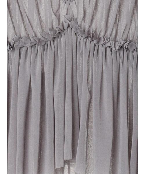 Te chichi（テチチ）の「2WAYチュールティアードレイヤートップス（シャツ/ブラウス・レディース・ブラウン/グレー/ブラック・F）」の15枚目の写真