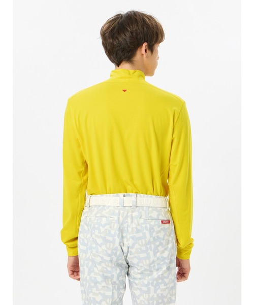 【セール】セルヒートプレーン長袖モックネックシャツ（メンズ）（Tシャツ/カットソー）｜and per se（アンパスィ）