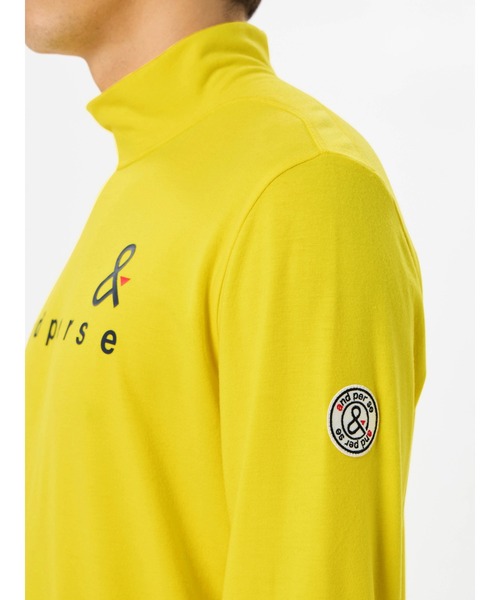 【セール】セルヒートプレーン長袖モックネックシャツ（メンズ）（Tシャツ/カットソー）｜and per se（アンパスィ）