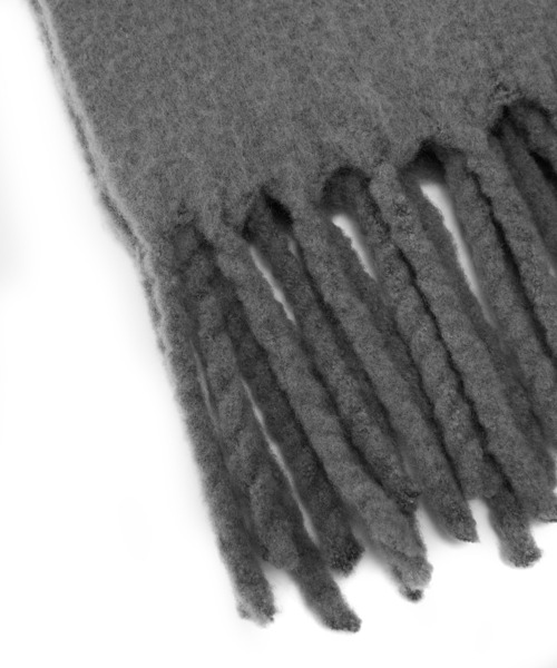JNBY（ジェーエヌビーワイ）の「Versatile Fringe Scarf / フリンジスカーフ（ストール/ショール・レディース・グレー/レッド/ベージュ・ONE SIZE）」の10枚目の写真