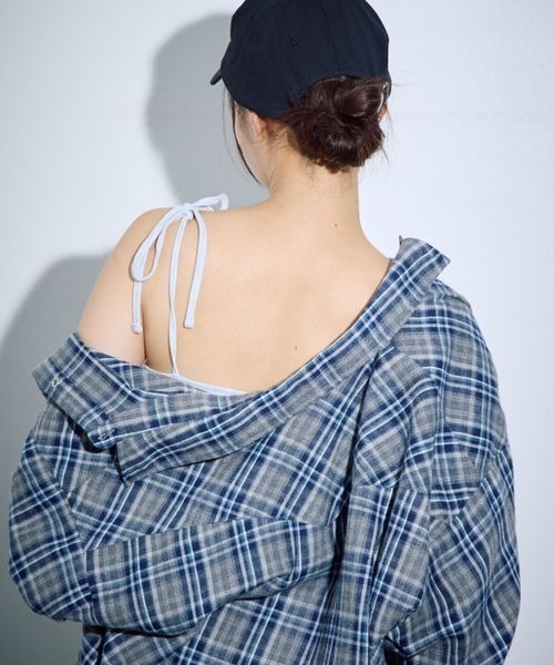 PBLIM（ページボーイリム）の「PBLIM/カップツキリボンキャミ（キャミソール・レディース・ブラック/グレー/レッド・FREE）」の4枚目の写真