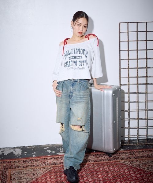 PBLIM（ページボーイリム）の「PBLIM/カップツキリボンキャミ（キャミソール・レディース・ブラック/グレー/レッド・FREE）」の9枚目の写真