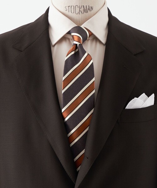 【セール】GLR ジャパンヴィンテージ 8.0cm ストライプ3 ネクタイ（ネクタイ）｜green label relaxing（グリーンレーベルリラクシング） 4,805円