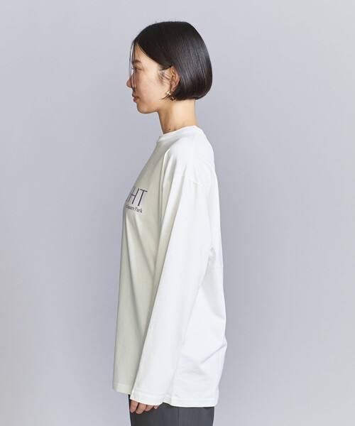 BEAUTY&YOUTH UNITED ARROWS（ビューティーアンドユースユナイテッドアローズ）の「MID NIGHT ロングスリーブTシャツ（Tシャツ/カットソー・レディース・ダークグレー/ホワイト・FREE）」の11枚目の写真