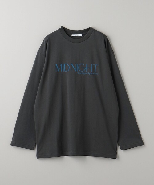 BEAUTY&YOUTH UNITED ARROWS（ビューティーアンドユースユナイテッドアローズ）の「MID NIGHT ロングスリーブTシャツ（Tシャツ/カットソー・レディース・ダークグレー/ホワイト・FREE）」の4枚目の写真
