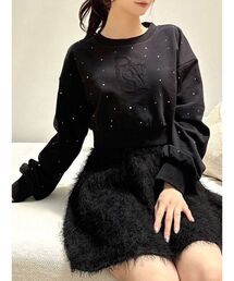 RESEXXY | ビジューポイントロゴスウェット(スウェット)