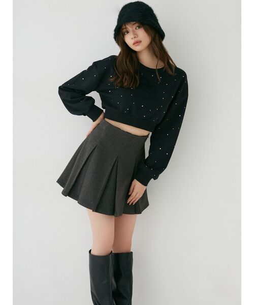 RESEXXY（リゼクシー）の「ビジューポイントロゴスウェット（スウェット・レディース・ブラック/イエロー/ベージュ・FREE）」の17枚目の写真