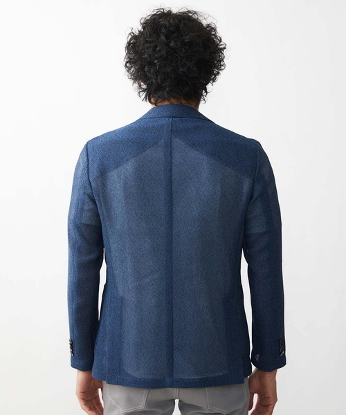 MICHEL KLEIN HOMME (ミッシェルクランオム)の「メッシュテーラードジャケット(テーラードジャケット・メンズ・ネイビー/グレー・MEDIUM/LARGE/X-LARGE)」の7枚目の写真