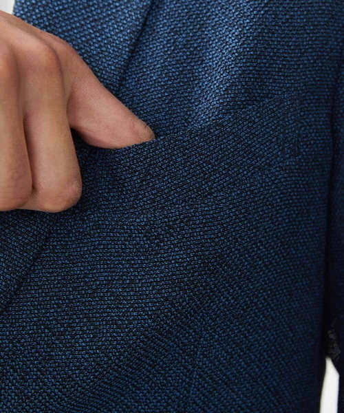 MICHEL KLEIN HOMME (ミッシェルクランオム)の「メッシュテーラードジャケット(テーラードジャケット・メンズ・ネイビー/グレー・MEDIUM/LARGE/X-LARGE)」の11枚目の写真