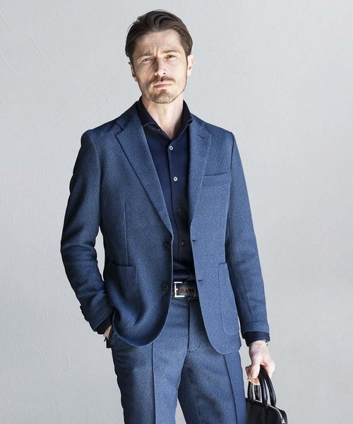 MICHEL KLEIN HOMME (ミッシェルクランオム)の「メッシュテーラードジャケット(テーラードジャケット・メンズ・ネイビー/グレー・MEDIUM/LARGE/X-LARGE)」の14枚目の写真