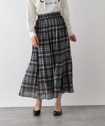 GLOBAL WORK Smile Seed Store | シャイニーフレアチェックスカート/138933(スカート)
