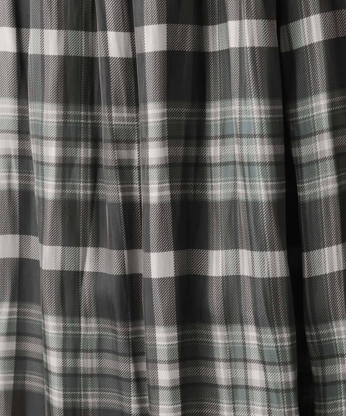 GLOBAL WORK Smile Seed Store（グローバルワーク スマイルシードストア）の「シャイニーフレアチェックスカート/138933（スカート・レディース・ベージュ/ブラウン/チャコール・MEDIUM/X-LARGE/SMALL/LARGE）」の6枚目の写真