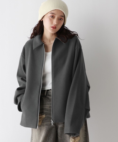 【セール】＜WOOLLYTEC/ウーリーテック＞Wジップブルゾン（ブルゾン）｜RAGEBLUE（レイジブルー）