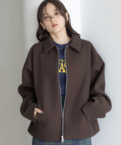 【セール】＜WOOLLYTEC/ウーリーテック＞Wジップブルゾン（ブルゾン）｜RAGEBLUE（レイジブルー）