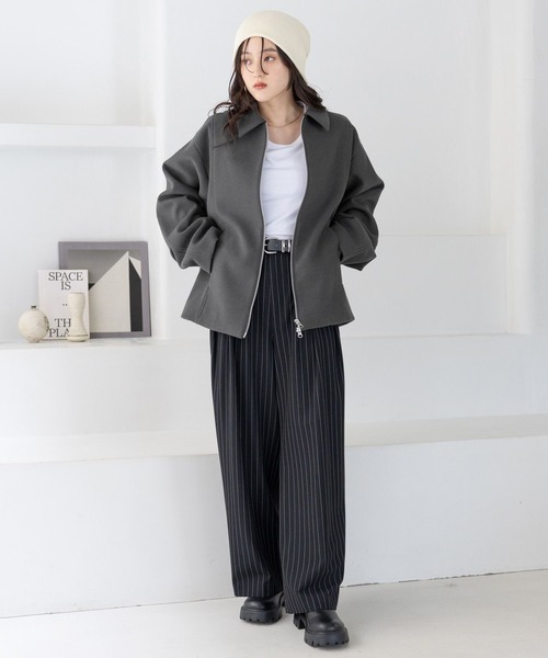 【セール】＜WOOLLYTEC/ウーリーテック＞Wジップブルゾン（ブルゾン）｜RAGEBLUE（レイジブルー）