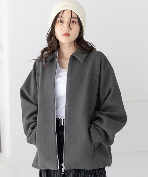 【セール】＜WOOLLYTEC/ウーリーテック＞Wジップブルゾン（ブルゾン）｜RAGEBLUE（レイジブルー）