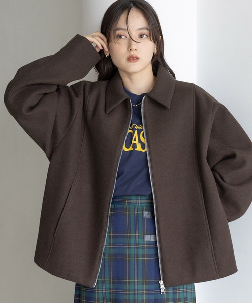 【セール】＜WOOLLYTEC/ウーリーテック＞Wジップブルゾン（ブルゾン）｜RAGEBLUE（レイジブルー）