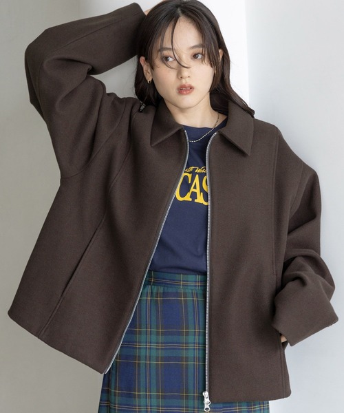 【セール】＜WOOLLYTEC/ウーリーテック＞Wジップブルゾン（ブルゾン）｜RAGEBLUE（レイジブルー）