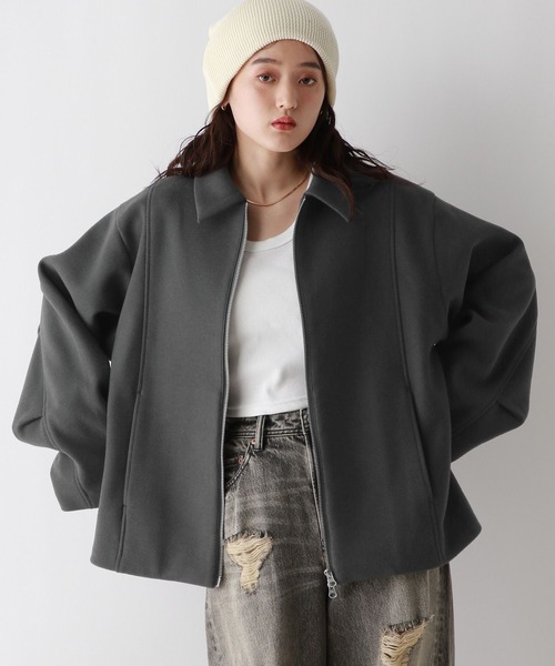 【セール】＜WOOLLYTEC/ウーリーテック＞Wジップブルゾン（ブルゾン）｜RAGEBLUE（レイジブルー）