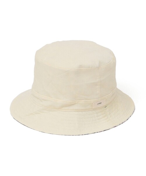 SHIPS(シップス)の「SHIPS KIDS:リバティ×コーデュロイ ベビー ハット(ハット・キッズ・アイボリー/サンドベージュ・XX-SMALL/X-SMALL/SMALL)」の2枚目の写真