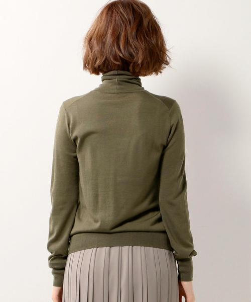 UNITED ARROWS(ユナイテッドアローズ)の「UBBT W/SI/CA タートルニット◆(ニット/セーター・レディース・オフホワイト/ブラック/ダークグレー/オリーブ/グレー/ベージュ・フリー)」の7枚目の写真