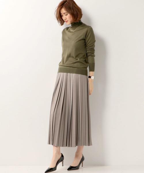 UNITED ARROWS(ユナイテッドアローズ)の「UBBT W/SI/CA タートルニット◆(ニット/セーター・レディース・オフホワイト/ブラック/ダークグレー/オリーブ/グレー/ベージュ・フリー)」の14枚目の写真