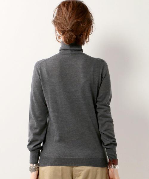 UNITED ARROWS(ユナイテッドアローズ)の「UBBT W/SI/CA タートルニット◆(ニット/セーター・レディース・オフホワイト/ブラック/ダークグレー/オリーブ/グレー/ベージュ・フリー)」の12枚目の写真