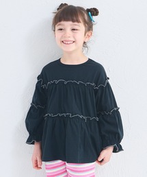 pairmanon（ペアマノン）の「【綿100%】メロー カットソー ティアード 長袖チュニック（Tシャツ/カットソー）」