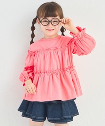 pairmanon（ペアマノン）の「【綿100%】メロー カットソー ティアード 長袖チュニック（Tシャツ/カットソー）」