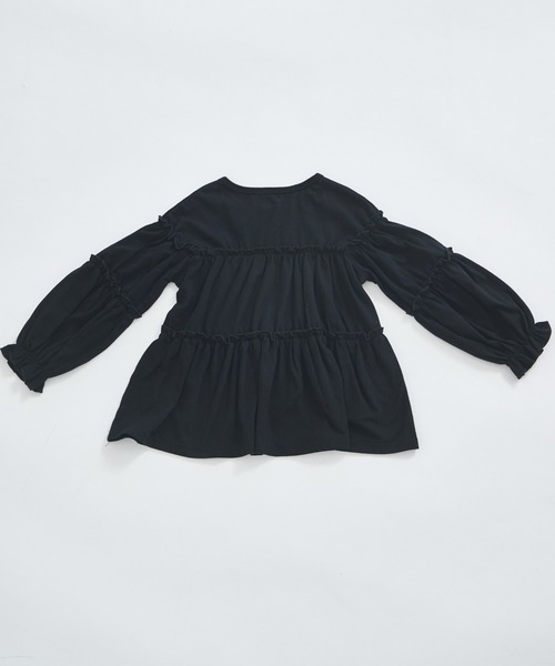 pairmanon（ペアマノン）の「【綿100%】メロー カットソー ティアード 長袖チュニック（Tシャツ/カットソー・キッズ・オリーブ/ブラック/ベージュ/ピンク/ブルー系その他/ピンク系その他/ベージュ系その他/ブルー/レッド系その他/ピンク系その他2/ブラウン/ブラック系その他/グリーン/オフホワイト/ピンク系その他3・100/90/110/120/140/150/130）」の17枚目の写真