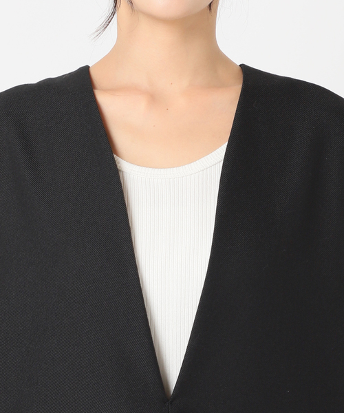 journal standard L'essage(ジャーナルスタンダードレサージュ)の「DRYツイルスリットワンピース(ワンピース・レディース・ブラック/ブラック系その他・FREE)」の14枚目の写真