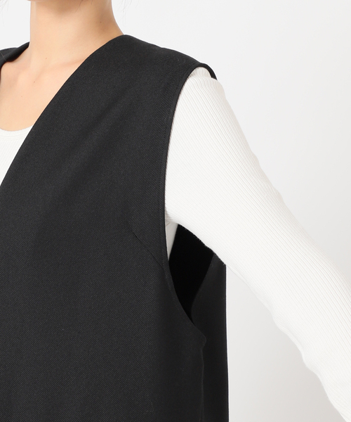 journal standard L'essage(ジャーナルスタンダードレサージュ)の「DRYツイルスリットワンピース(ワンピース・レディース・ブラック/ブラック系その他・FREE)」の15枚目の写真