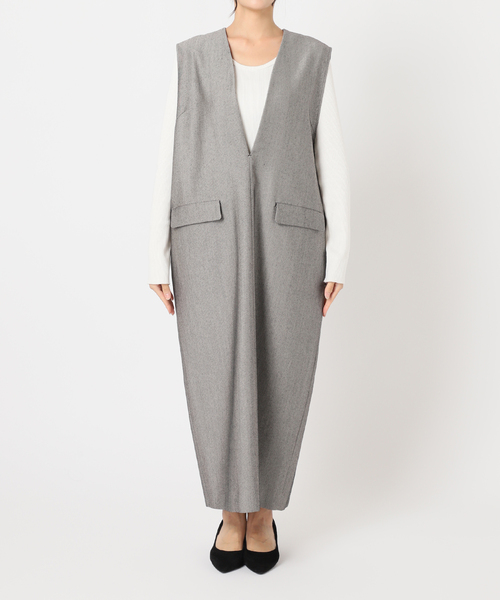 journal standard L'essage(ジャーナルスタンダードレサージュ)の「DRYツイルスリットワンピース(ワンピース・レディース・ブラック/ブラック系その他・FREE)」の19枚目の写真