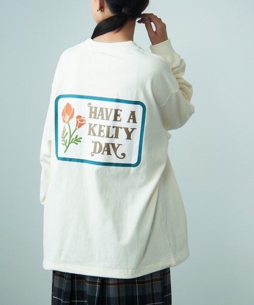 KELTY(ケルティ)の「【KELTY】Vintage Wappen Design L/S T-shirt KE24213103(Tシャツ/カットソー・レディース・ブラック/アイボリー/レッド系2・M/L)」の15枚目の写真