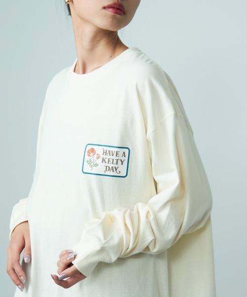 KELTY(ケルティ)の「【KELTY】Vintage Wappen Design L/S T-shirt KE24213103(Tシャツ/カットソー・レディース・ブラック/アイボリー/レッド系2・M/L)」の19枚目の写真