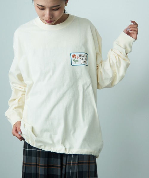 KELTY(ケルティ)の「【KELTY】Vintage Wappen Design L/S T-shirt KE24213103(Tシャツ/カットソー・レディース・ブラック/アイボリー/レッド系2・M/L)」の18枚目の写真
