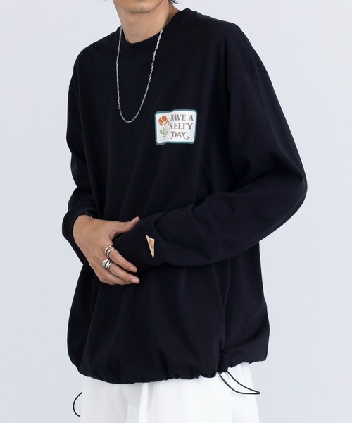 KELTY(ケルティ)の「【KELTY】Vintage Wappen Design L/S T-shirt KE24213103(Tシャツ/カットソー・レディース・ブラック/アイボリー/レッド系2・M/L)」の8枚目の写真