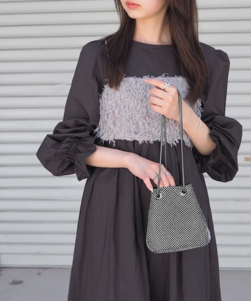 minia（ミニア）の「ラインストーンミニ巾着バッグ ＜ ハンド・ショルダー 2WAY ＞（ショルダーバッグ・レディース・シルバー/ブラック/ゴールド・FREE）」の16枚目の写真