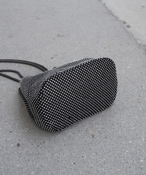 minia（ミニア）の「ラインストーンミニ巾着バッグ ＜ ハンド・ショルダー 2WAY ＞（ショルダーバッグ・レディース・シルバー/ブラック/ゴールド・FREE）」の9枚目の写真