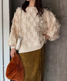 【ENIM BY VICKY】トゲトゲニットプルオーバー≪手洗い可能≫ VICKY｜【ENIM BY VICKY】トゲトゲニットプルオーバー≪手洗い
