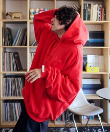 ADAM PATEK（アダムパテック）の「ADAMPATEK/doubleside logo hoodie/両面ロゴクラッシュフロッキープルパーカー（パーカー）」