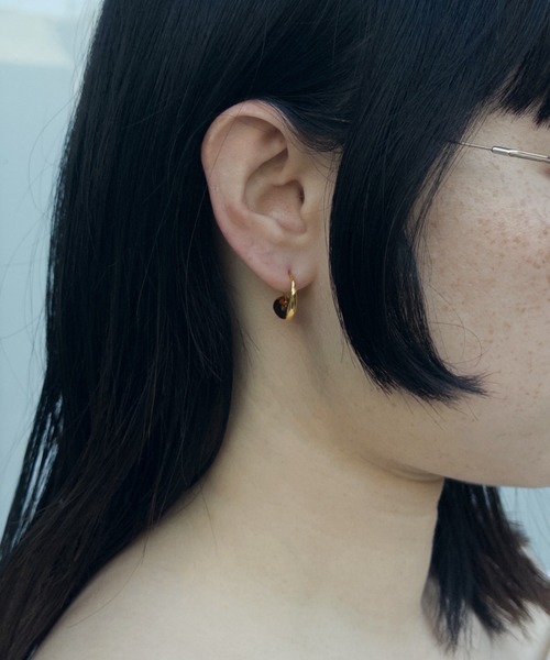 whoseA(フーシー)の「【silver925】Plump Pierce/ プランプ フープピアス(ピアス(両耳用)・レディース・ゴールド・FREE)」の2枚目の写真