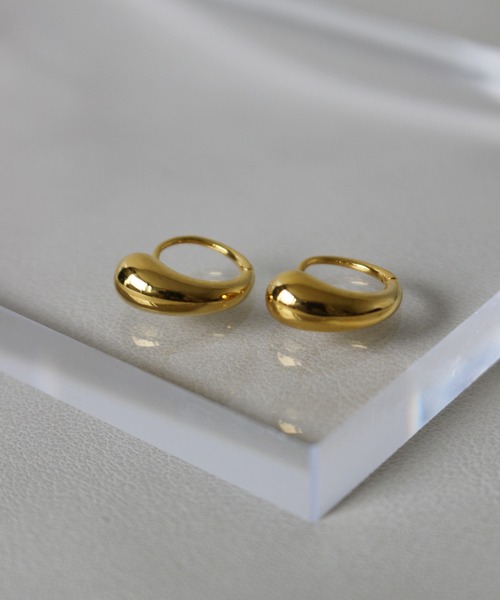 whoseA(フーシー)の「【silver925】Plump Pierce/ プランプ フープピアス(ピアス(両耳用)・レディース・ゴールド・FREE)」の4枚目の写真