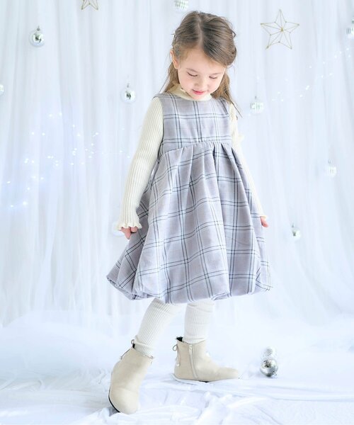 apres les cours（アプレレクール）の「リボンパールショートブーツ（ブーツ・キッズ・ブラウン/ベージュ・14/15 /16/17/18/19）」の10枚目の写真