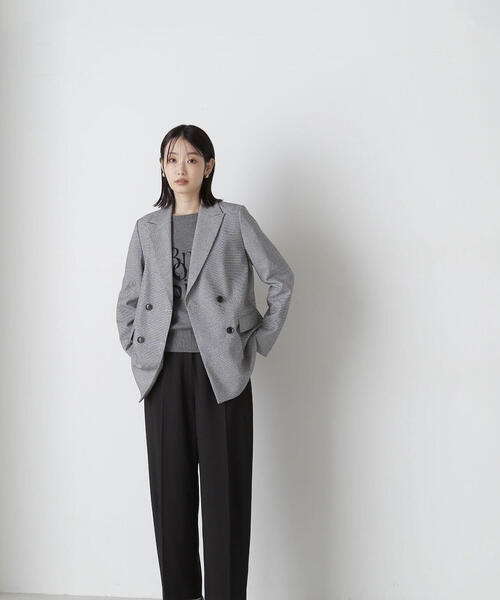 NATURAL BEAUTY BASIC（ナチュラルビューティーベーシック）の「◇ダブルブレストボクシージャケット（テーラードジャケット・レディース・ブラウン系その他/ブラック系その他/ネイビー・SMALL/MEDIUM）」の13枚目の写真