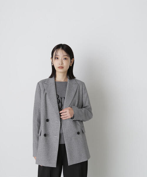 NATURAL BEAUTY BASIC（ナチュラルビューティーベーシック）の「◇ダブルブレストボクシージャケット（テーラードジャケット・レディース・ブラウン系その他/ブラック系その他/ネイビー・SMALL/MEDIUM）」の19枚目の写真